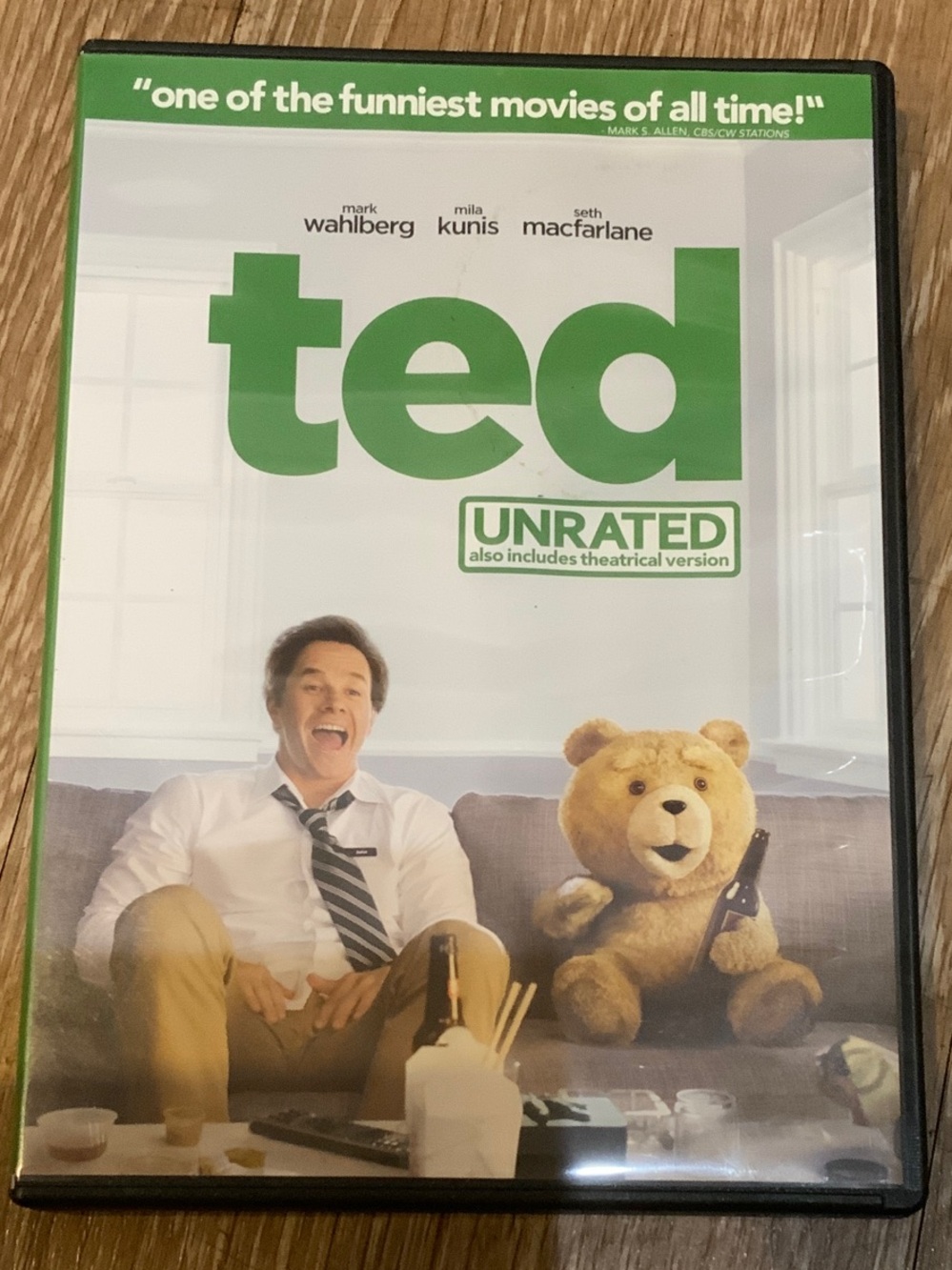 Ted (Unrated) DVD - Green and White Cover